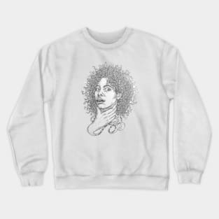 Cassandra (pen drawing) Crewneck Sweatshirt